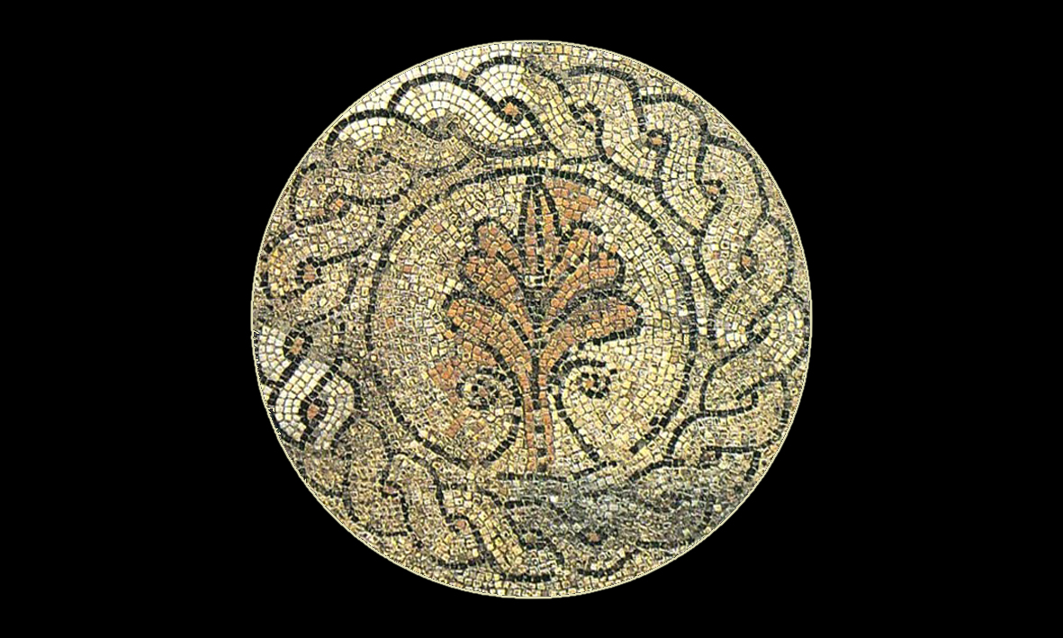 Particolare del mosaico longobardo di San Michele